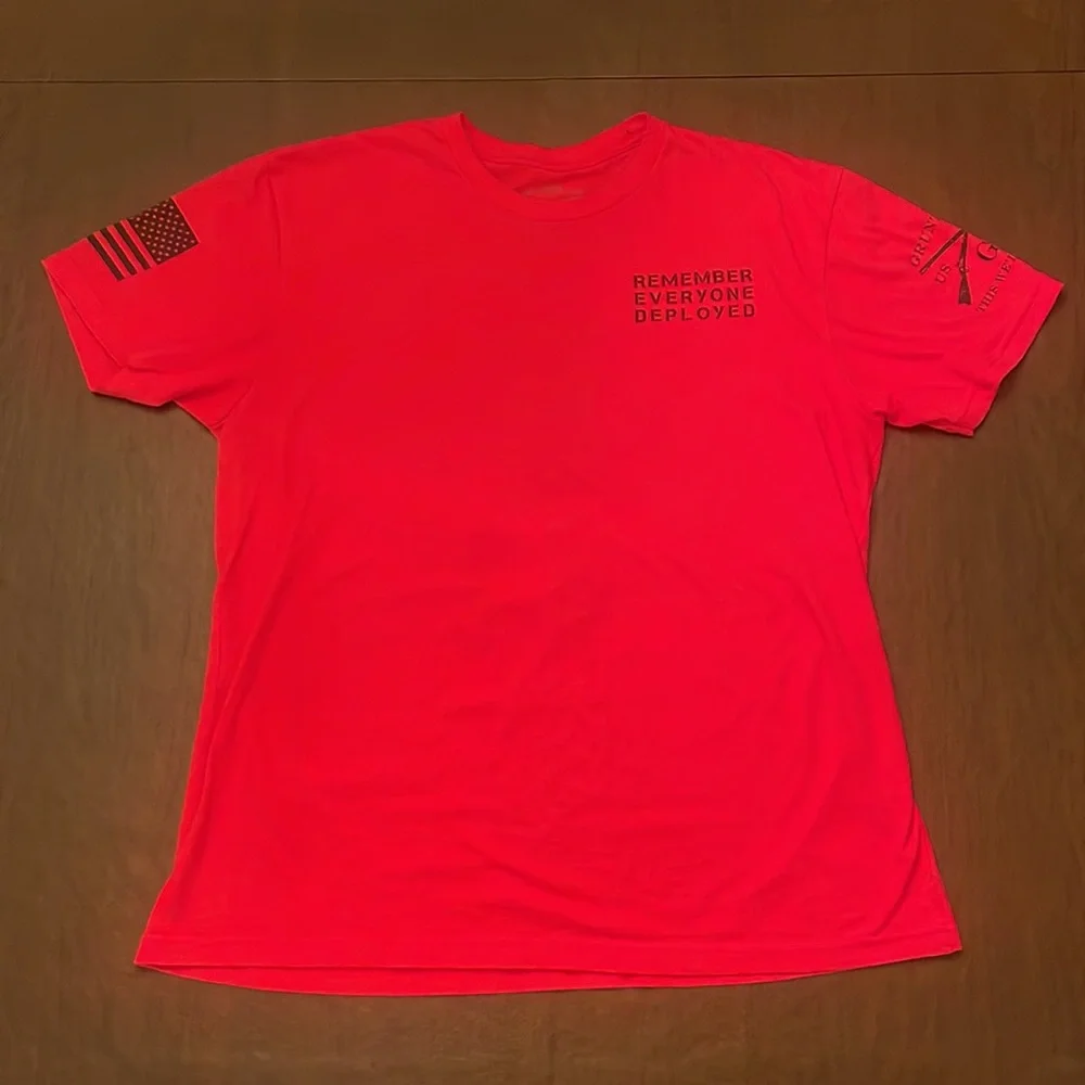 🇺🇸 👕 Grunt Style “R.E.D.” red L mens T-shirt 🇺🇸 - Picture 4 of 8